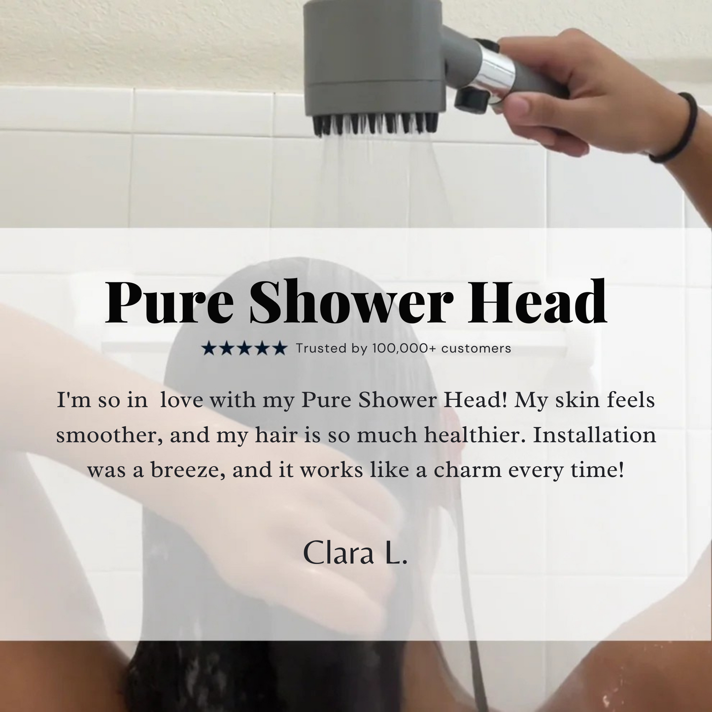Pure Shower Head - for skin that glows, hair that flows